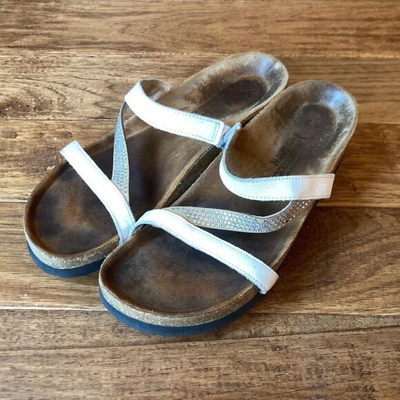 NAOT Hawaii Rhinestone Strappy Slide Sandals Size 41 - Picture 4 of 10